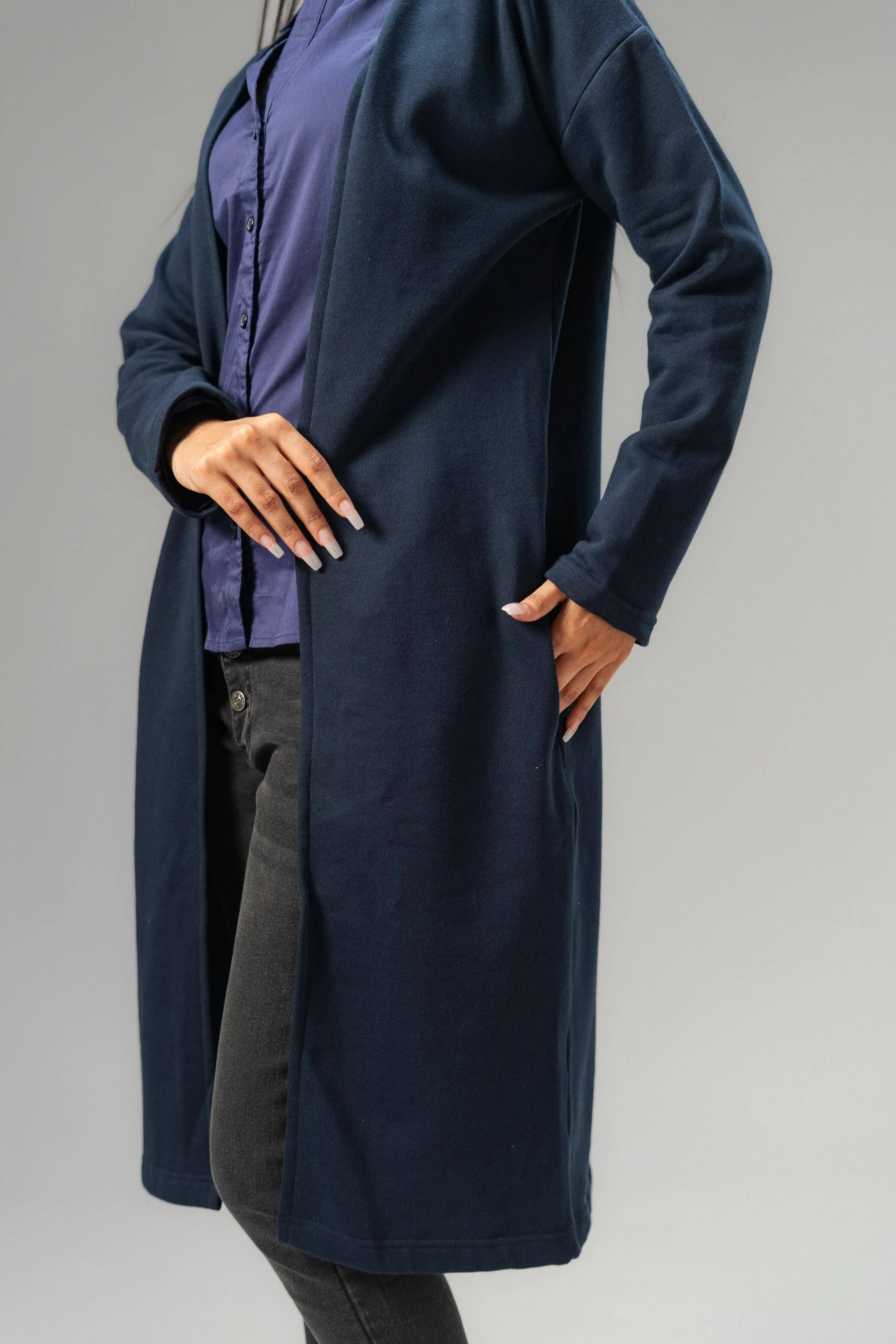 East West Women's Fleece Long Coat